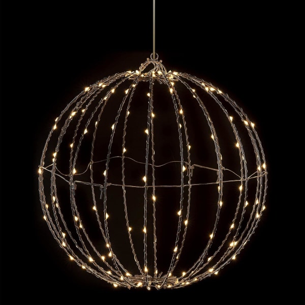 Utendørs/innendørs LED Julelyskule, Metall Varme LED Lys For Juledekorasjon Warm light 25cm