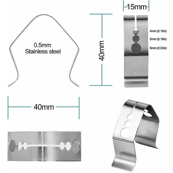 2-pack universell kötttermometer med klämma för Thermopro Habor Inkbird Bbq Grill Ugn