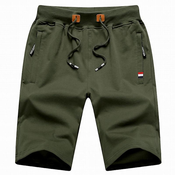 Miesten shortsit rennot kesäshortsit taskuilla Green 4XL