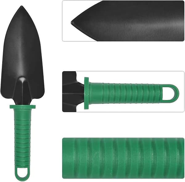 10-delad trädgårdsredskapssats, rostfri spade och sekatör