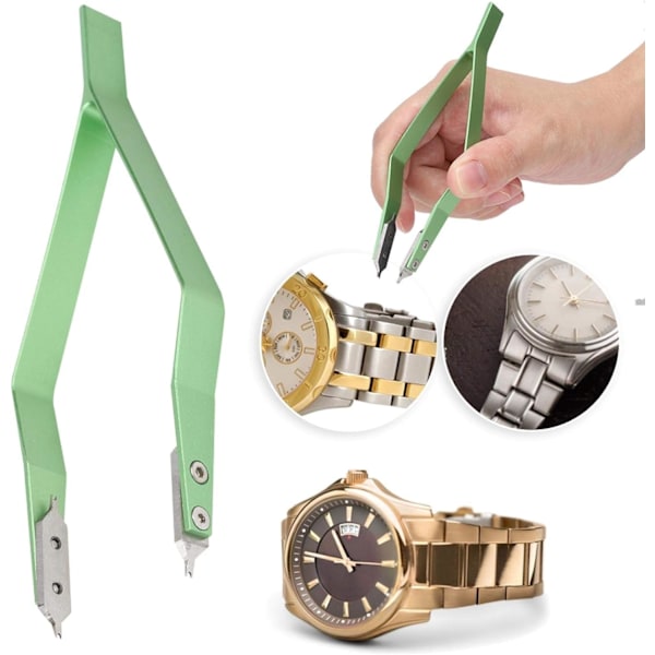 Klocka fjäderstång, metallremover ersätter verktyg, klocka, fjäderstång, verktyg, fjäderstång, klocka, reparation