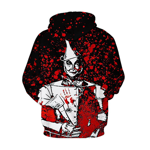 Halloween Blodig Hættetrøje til Mænd, Hættetrøje style 3 4XL