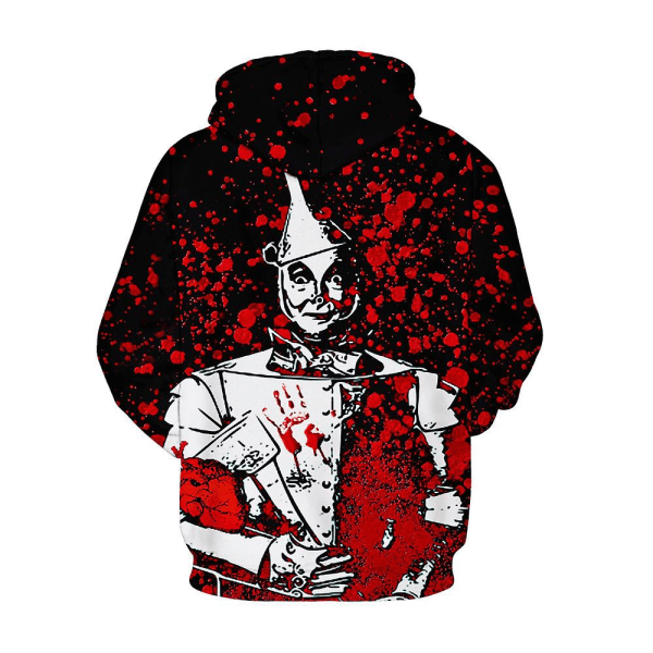 Halloween Blodig Hettegenser for Menn, Hettegenser style 3 L