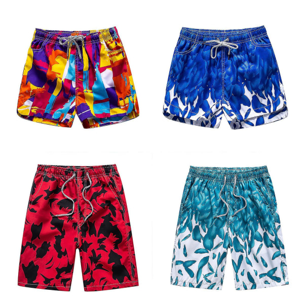 Sommer Utendørs Badeshorts Pustende Hurtigtørkende Badebukse For Kvinner Menn 2XL Dark Blue Male