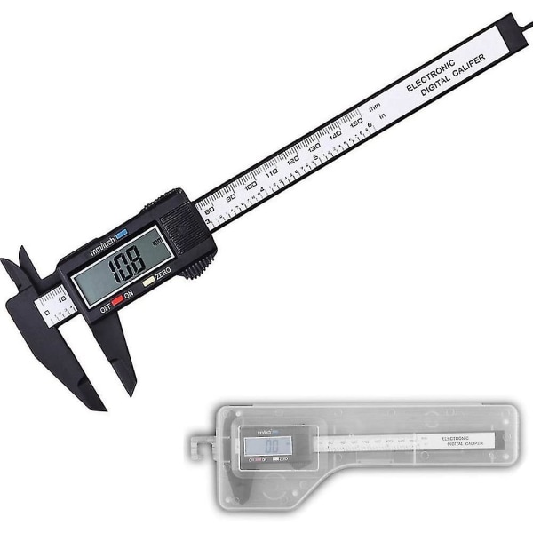 6"/150 mm LCD digitalt skjutmått Elektroniskt mätverktyg för Vernier-mikrometer