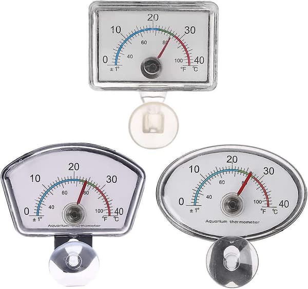 Akvarium Termometer Pointer Akvarietemperatur Måler Sugekopp Senkbar