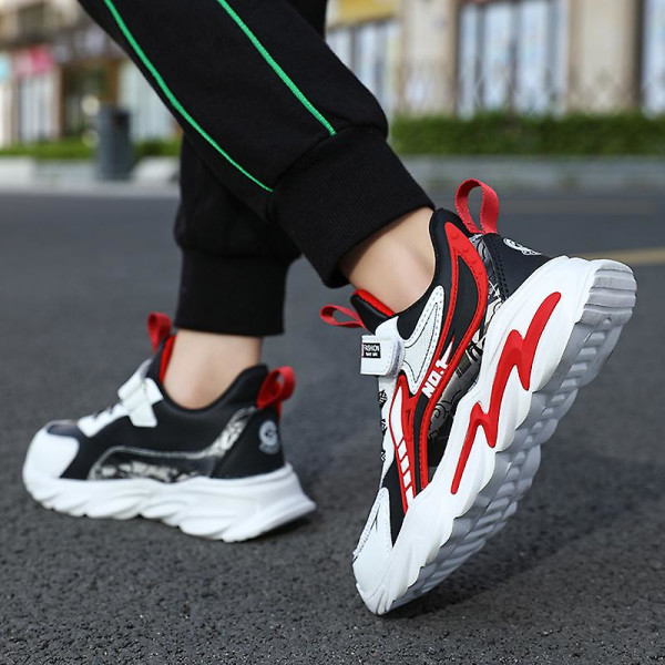 Børnesneakers Skridsikre Åndbare Sportsløbesko Fr2023 BlackRed EU 40