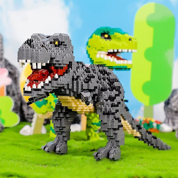Tyrannosaurus Rex 1530 Dele Mikro Dinosaur Byggeklodser Sæt, DIY Mini Klods Legetøjssæt