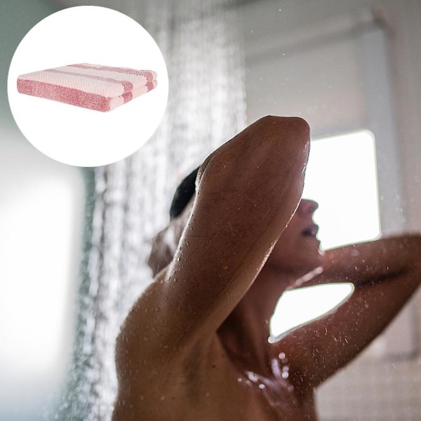 2 stk. Vaffelvevd Mikrofiber Håndkle - Luksuriøst Mykt, Hurtigtørkende Håndkle Badehåndkle, Blå red