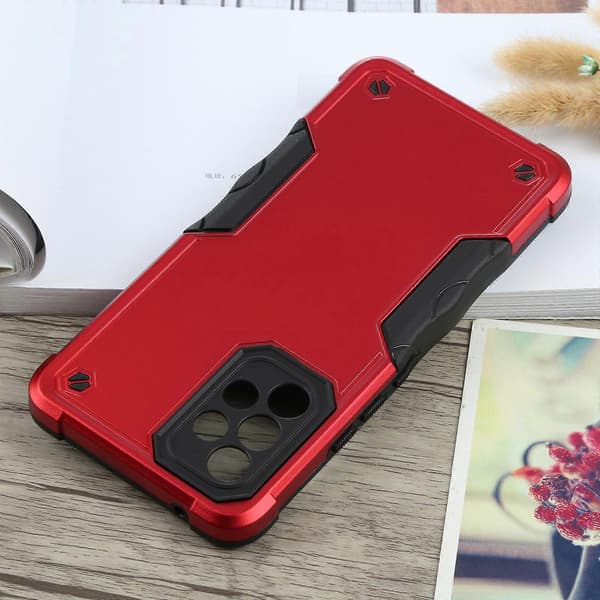 For Samsung Galaxy A53 Sklisikkert Armor-telefondeksel Red