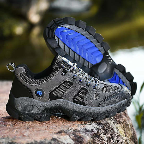 Herrsneakers Lågtopps Vandringsskor För Utomhusspårning Vandring Promenader 102 Gray EU 47
