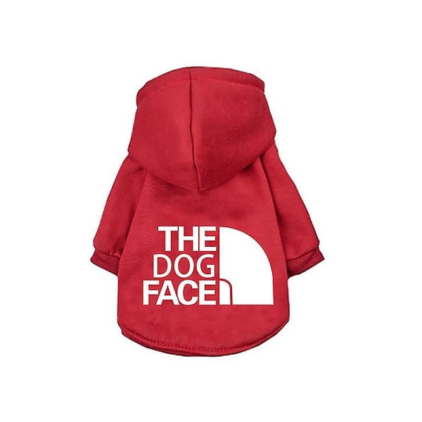 Kläder för husdjurshund/husdjurshundtröja, husdjurströja pullover fritidskläder för stora och små hundar Red M