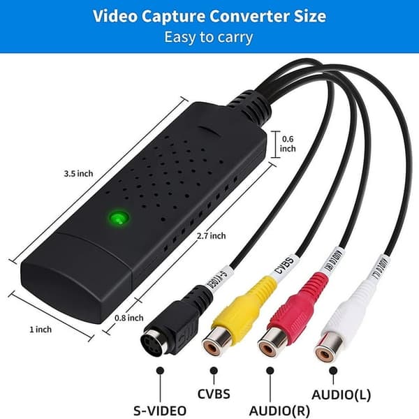 Vhs Til Digital Konverter, Usb Audio Video Capture Card