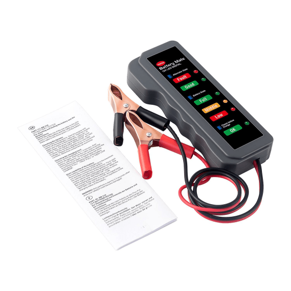 12v Bilbatteritest Auto Digital Analysator Bilgenerator Testverktyg 6 Led Display Motorcykeltillbehör Testare