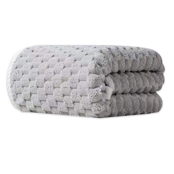 Oversized Luksus Badehåndklær - (blå, 70*140cm) - Supermyke og Svært Absorberende Dusjhåndklær Light gray