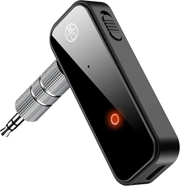 Bluetooth Receiver Aux Jack, 3,5 mm Bluetooth-adapter til bil med stereoudgang
