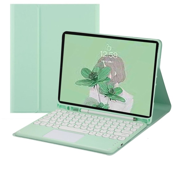 Bluetooth-tangentbordfodral för iPad Pro/pro11/air/air2/air3/air4/mini6/10.9\"/10.2\"/10.5\"/8.3\"/9.7\" Light Green Ipad Mini6-8.3Inch