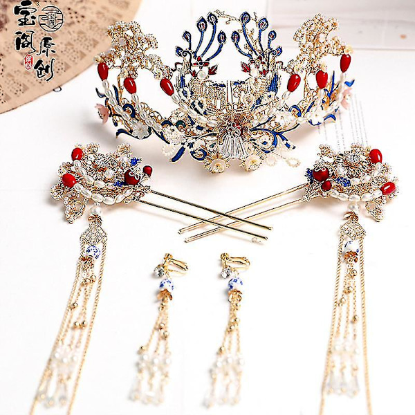 1 set handgjorda enkla hårnålar set geometri glas strass personlighet huvudbonad kvinnor brud