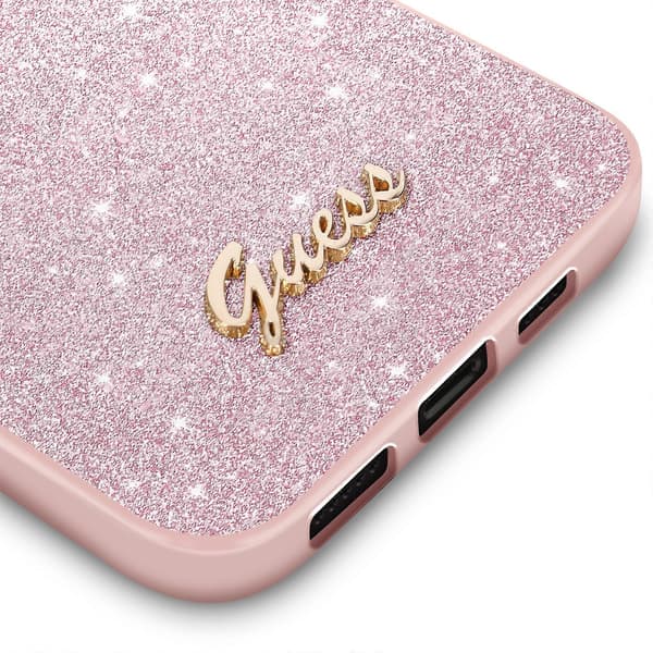 Deksel til iPhone 14 Pro Glitter Monokrom Finish, Rosa