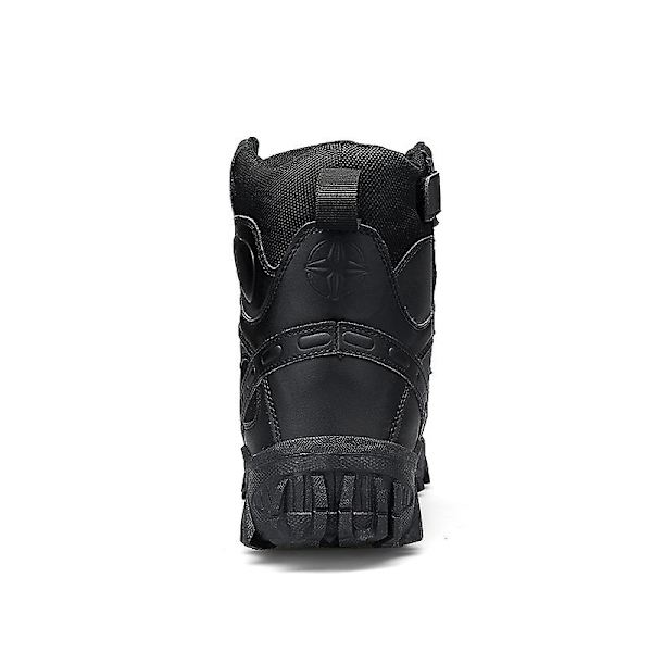 Herre High Top Taktiske Militærstøvler Udendørs Åndbare Mesh Sneakers 0L523 Black EU 41
