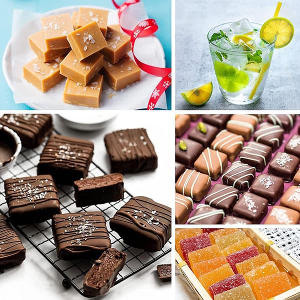 40 Hulrom Firkantede Silikonformer, Mini Kuber Silikonform For Sjokolade