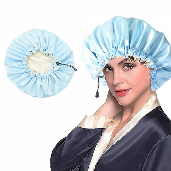 Kvinnors Duschmössa Hårvård Bonnet Nattmössa För Vuxna style 5
