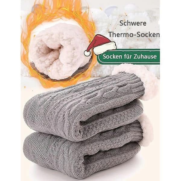 Dam Cuddle Socks Varma Halksockor Halkfria Tofflor Tjocka Strumpor Vinterstugstrumpor Present Fluffiga Julstrumpor