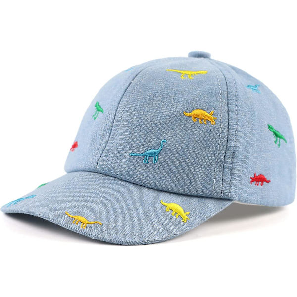 Bomulls Sommercaps for Småbarn Dinosaur Barne Truckerhatt Gutter Jenter Sol Baseballcaps