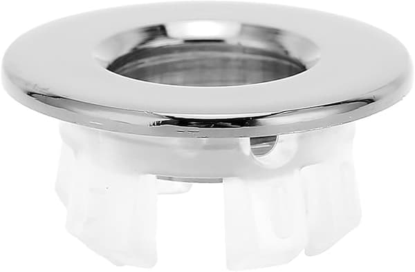 Handfat överflöde skydd ring 3 cm mässing handfat runt hål trim lock för hål handfat trim (SILVER)