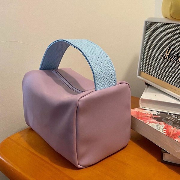 Kosmetiikkalaukku Matka Vedenpitävä Säilytyslaukku Karkkivärinen Laukku, Valmistettu TPU:sta purple