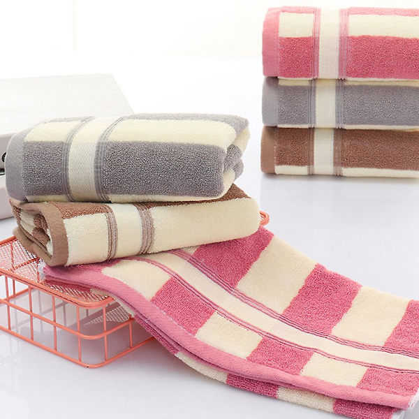 Handdukar Set med 2, Bomull Absorberande Mjuk Handduk För Badrum, Sport, Resor, Fitness, Yoga, 35*75cm red 35*75cm