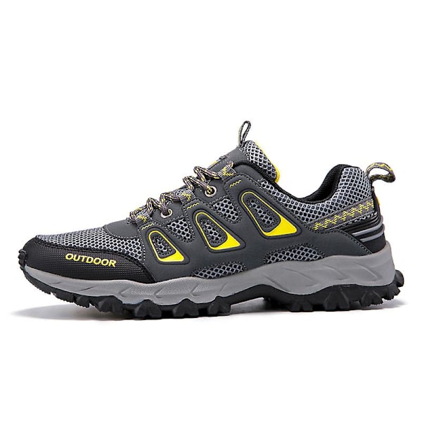 Herre Vandresko Lav Top Sneakers Til Udendørs Trailing Trekking Vandring 3Ds1981 Gray EU 41