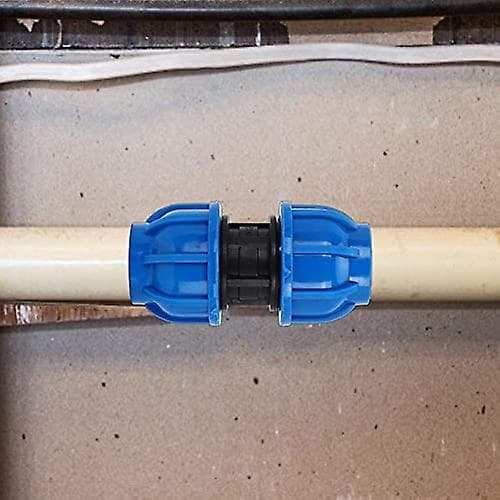 4 stk. PE Plastik Lige Konnektor 32mm Til 32mm Vandrørsadapter Lige Fitting
