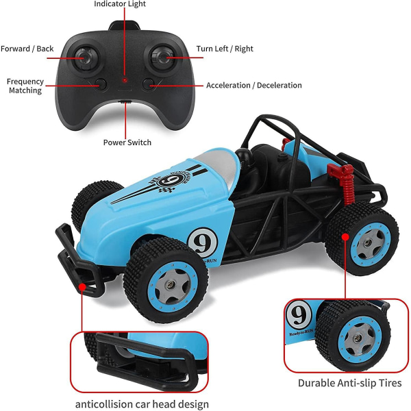 Fjärrstyrd bil för barn, 1:20 höghastighets fjärrstyrd racing leksaksbil presenter, laddningsbart batteri