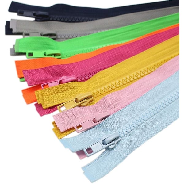 10 st 28 tum (71 cm) Separerande Jacka Dragkedjor För Sömnad Rock Jacka Dragkedja Heavy Duty Plast Dragkedjor Bulk 10 Färger Blandade (1 st Per Färg)