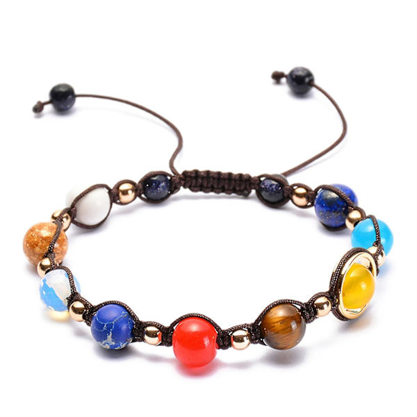 Åtta planeter armband universum galax måne stjärna solsystem planeter armband naturliga B