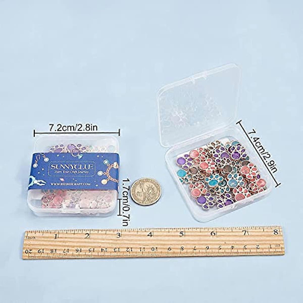 Söpö tassu-koru glitterillä ja makeisväreillä