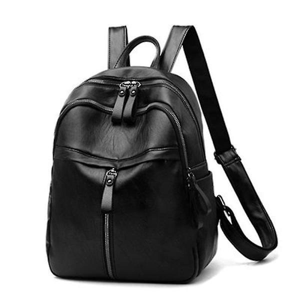 Kvinnor PU Läder Ryggsäck Utomhus Resa Packsack Daglig Skola Casual Väska