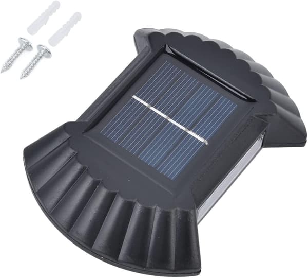4 stk. Multifunksjonell Vanntett Solcelle Vegglampe LED Solcelle Vegglampe