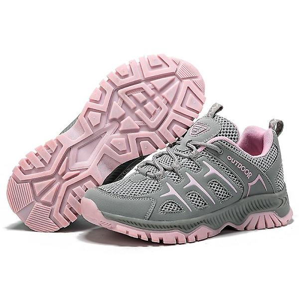 Damesko Lav Ankel Fritidssko For Utendørs Sti Vandring Trekking Gåing 3Ds2101 Pink EU 41