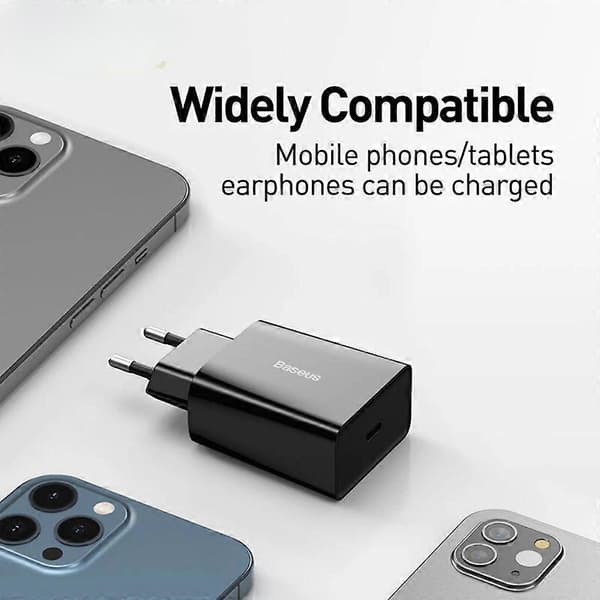 20W USB-C PD Hurtigoplader EU Stik Til iPhone, Xiaomi, Huawei, Samsung