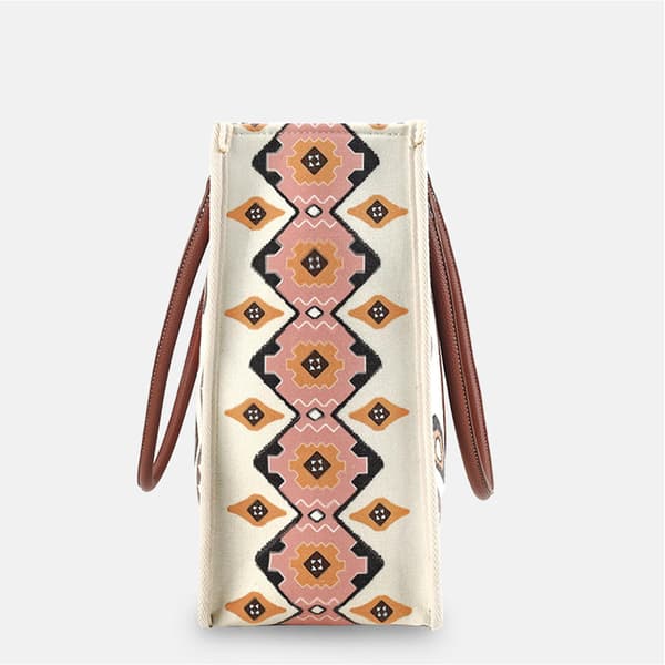Wrangler Tote Taske Western Tasker Dame Skuldertaske Boho Aztec Håndtasker Canvas L