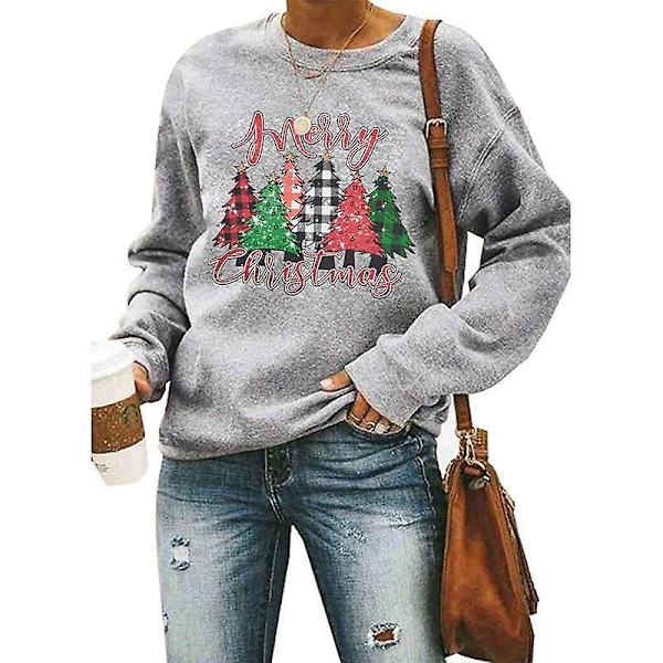 Julegensere i fleece for kvinner, langermet, myke gensere style 6 L