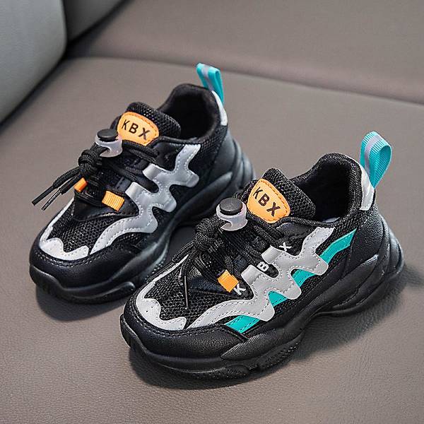 Barn Skor Andas Halkskydd Sneakers Löparskor För Barn Fr979 Black EU 31