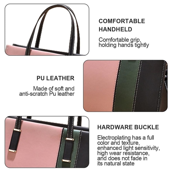 Messenger Bag Enkel Mjuk Väska Lämplig För Arbete Och Resor.Fashion Bärbar Pu Axelväska style4