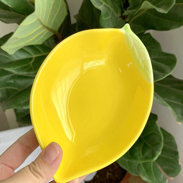 Keramisk aptitretare tallrik citron tallrik dessert tallrik sallad pasta skålar mat serveringsbricka för frukt ost dessert mellanmål