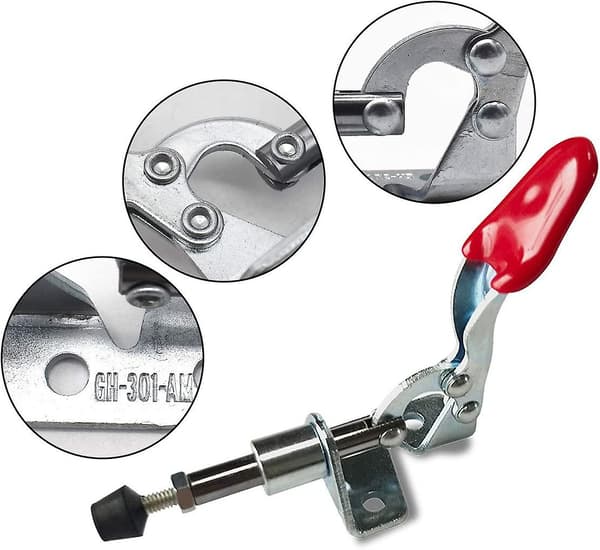 Växelklämmor, 2 st Håll Push Pull Action Hand Tool Växel Hand Tool Snabbfrigöring Manuell Klämma (45 kgf)