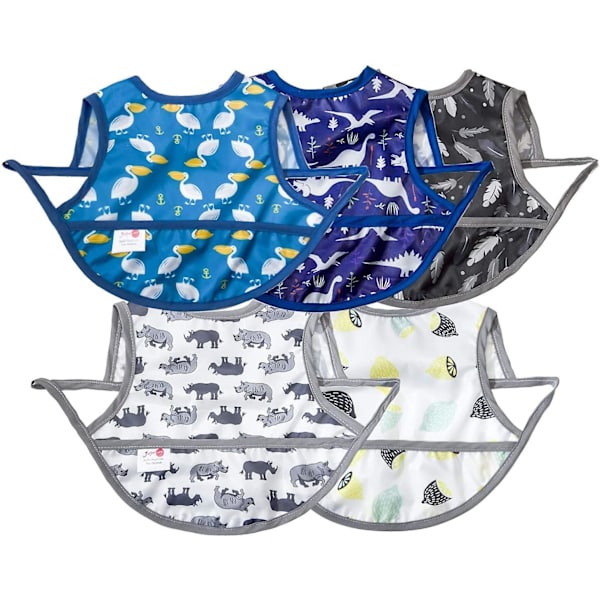 Baby Smekker For Gutt Baby Smekke Småbarns Smekker Baberos Para Bebe Nio Vanntette Smekker Plast Smekker For Babyer Baby Smekker For Spising Småbarns Smekke Feedi