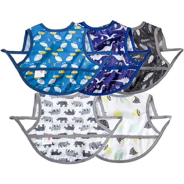 Babysalvor för pojkar, spädbarnssalvor, småbarnssalvor, Baberos Para Bebe Nio, vattentäta salvor, plastsalvor för spädbarn, babysalvor för matning, småbarnssalvor för matning