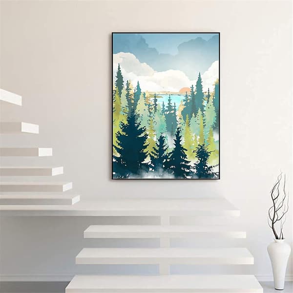 5d Diamant Maleri Landskab Serie 30x40cm stil 22